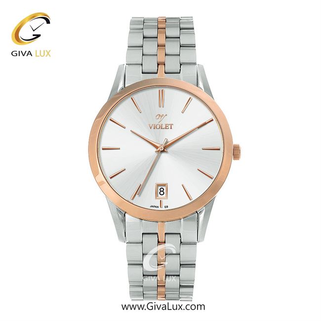 ساعت مچی اورجینال مردانه ویولت VIOLET رزگلد-نقره ای | رزگلد-نقره ای| نقره ای| کد رفرنس 0640/2